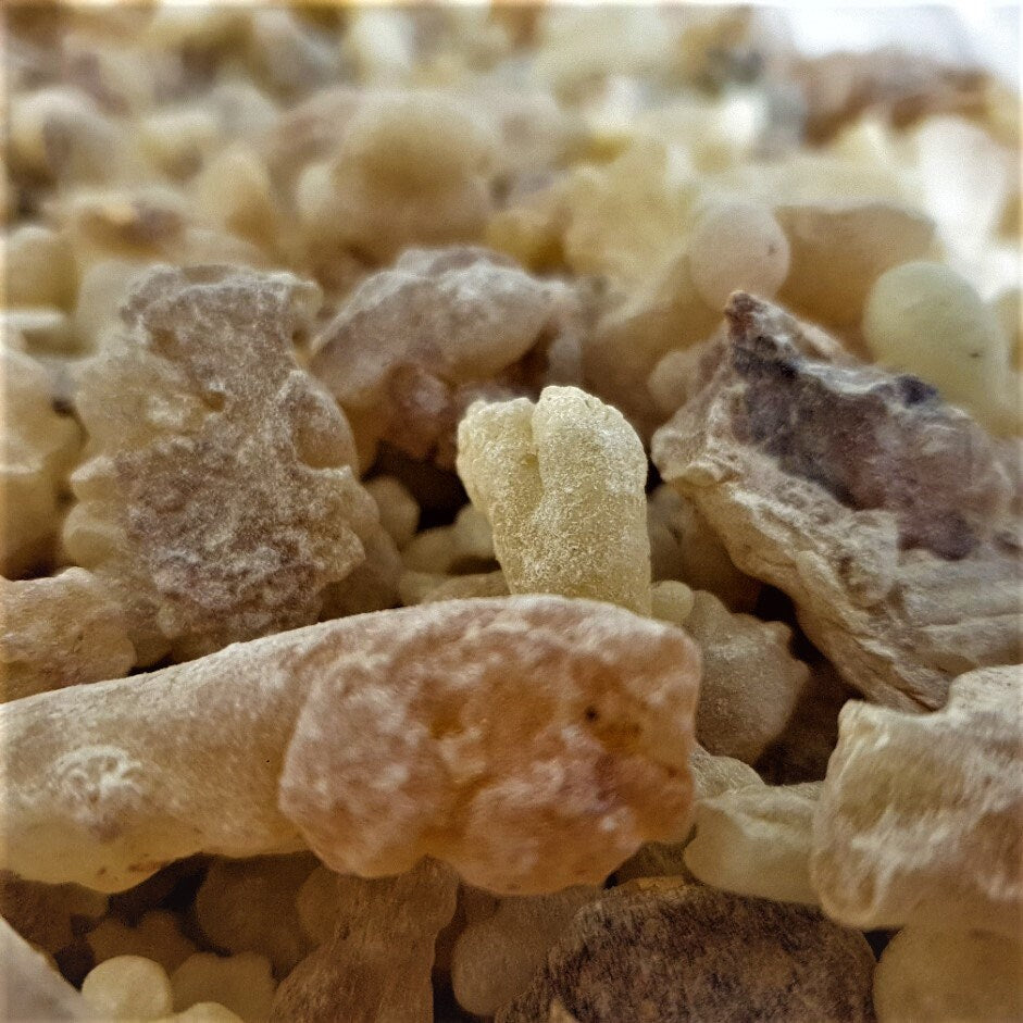 Rare Frankincense and Myrrh Resin Blend: Organic Incense