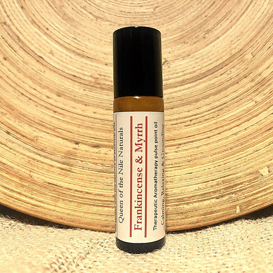 Frankincense Myrrh Aromatherapy Oil Roll On: Handmade Essential Oils
