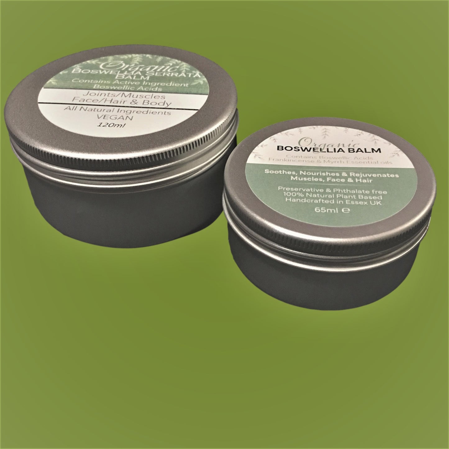 Boswellia Balm: Organic Vegan Muscle & Skin Relief - Frankincense Myrrh