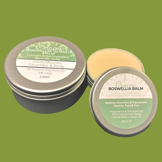 Boswellia Balm: Organic Vegan Muscle & Skin Relief - Frankincense Myrrh