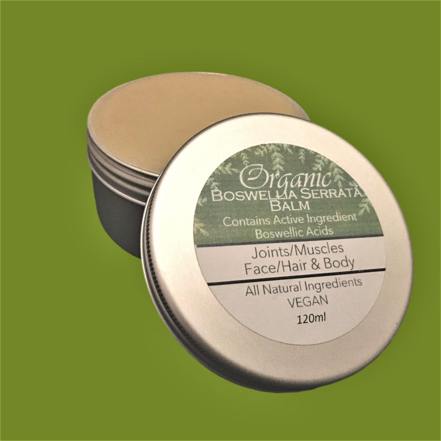 Boswellia Balm: Organic Vegan Muscle & Skin Relief - Frankincense Myrrh