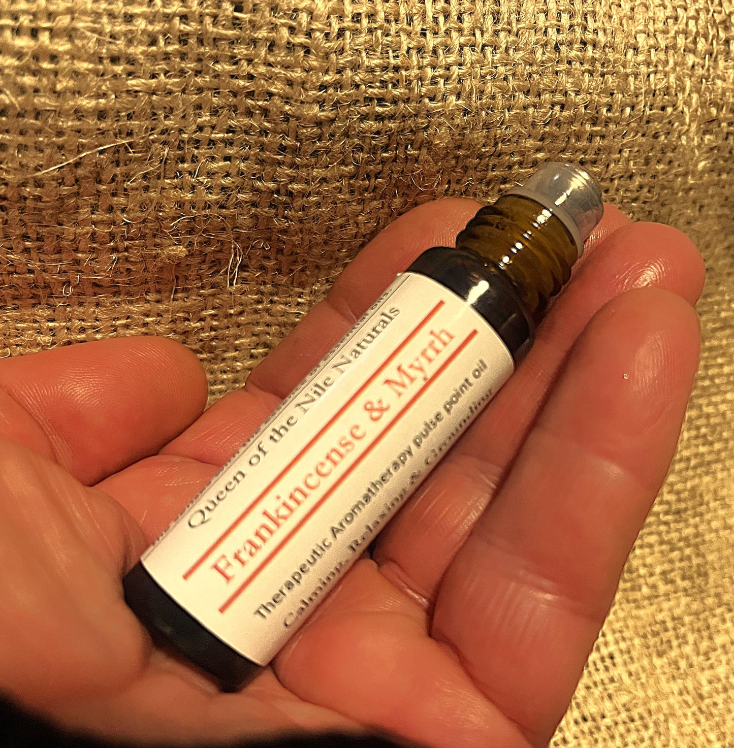 Frankincense Myrrh Aromatherapy Oil Roll On: Handmade Essential Oils